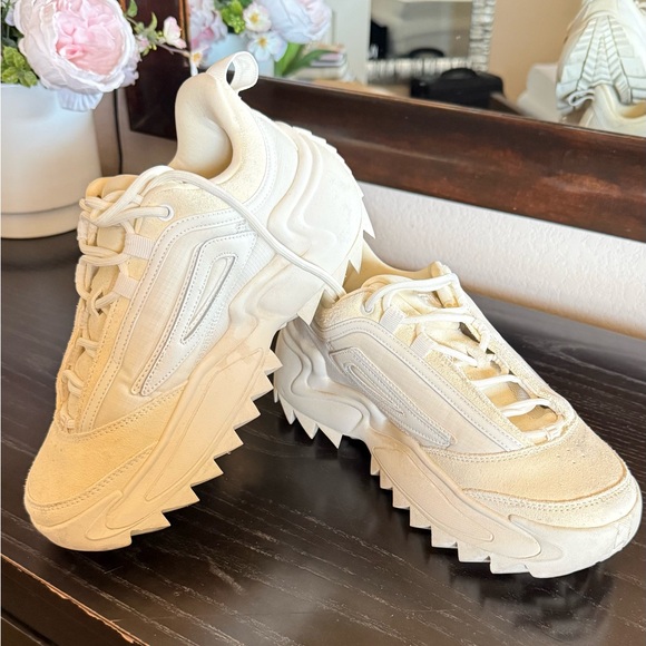 Fila Shoes - Fila Chunky Cream Platform Sneakers